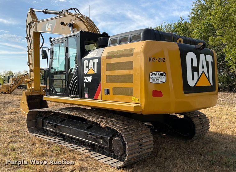image for item FN3523 2019 Caterpillar 326F L excavator