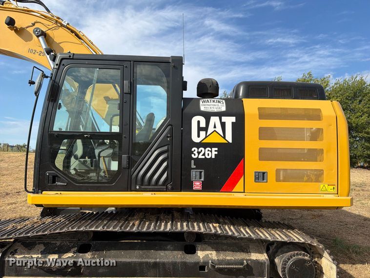 image for item FN3525 2019 Caterpillar 326F L excavator