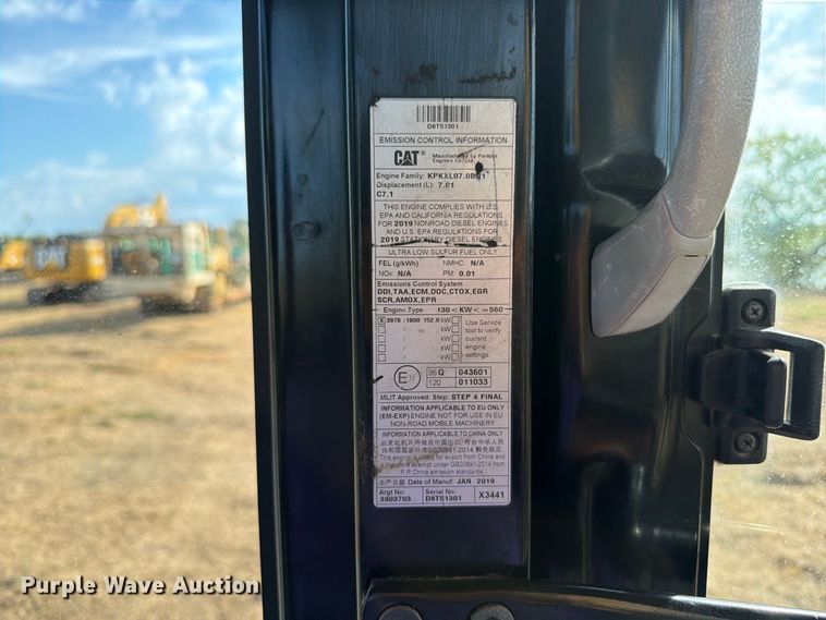 image for item FN3525 2019 Caterpillar 326F L excavator