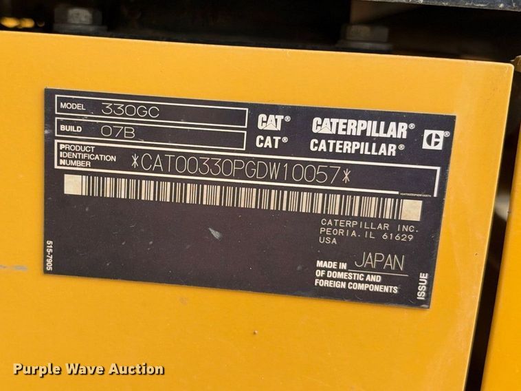 image for item FN3534 2020 Caterpillar 330 GC excavator