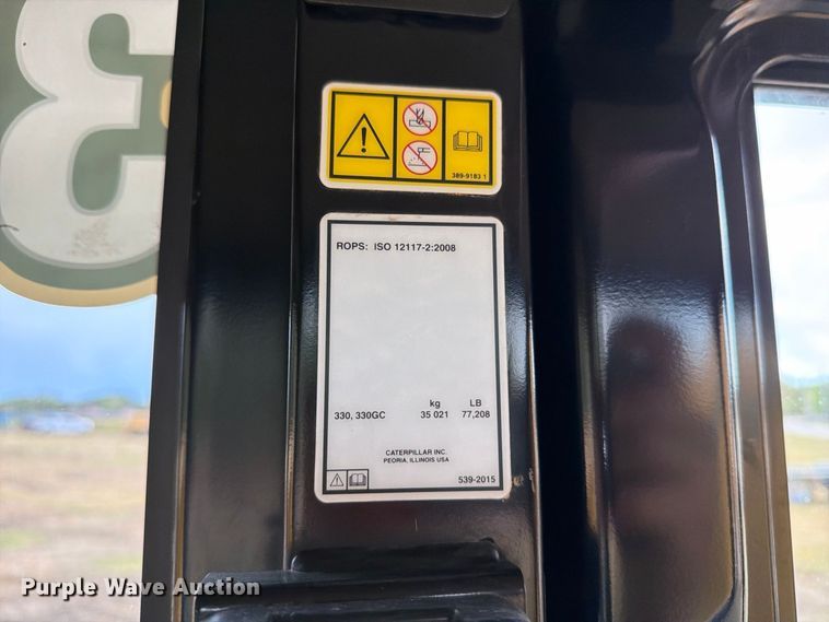 image for item FN3547 2022 Caterpillar 330 TC excavator