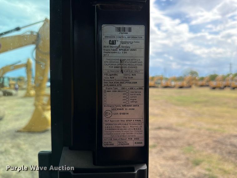 image for item FN3548 2022 Caterpillar 330 excavator