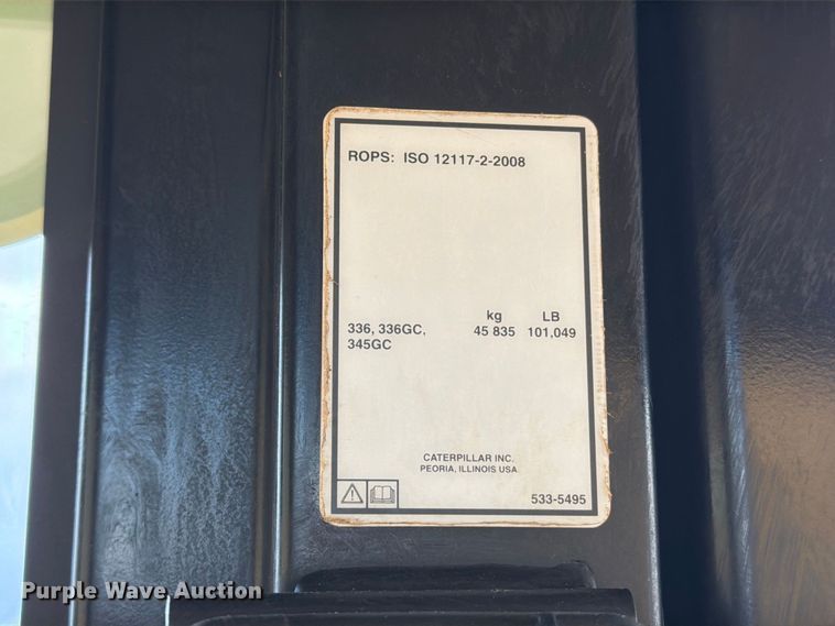 image for item FN3563 2022 Caterpillar 336 TC excavator