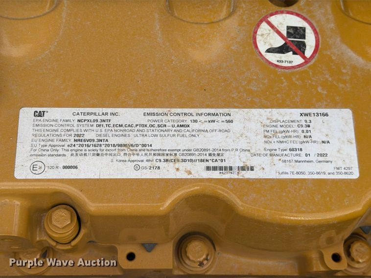 image for item FN3563 2022 Caterpillar 336 TC excavator