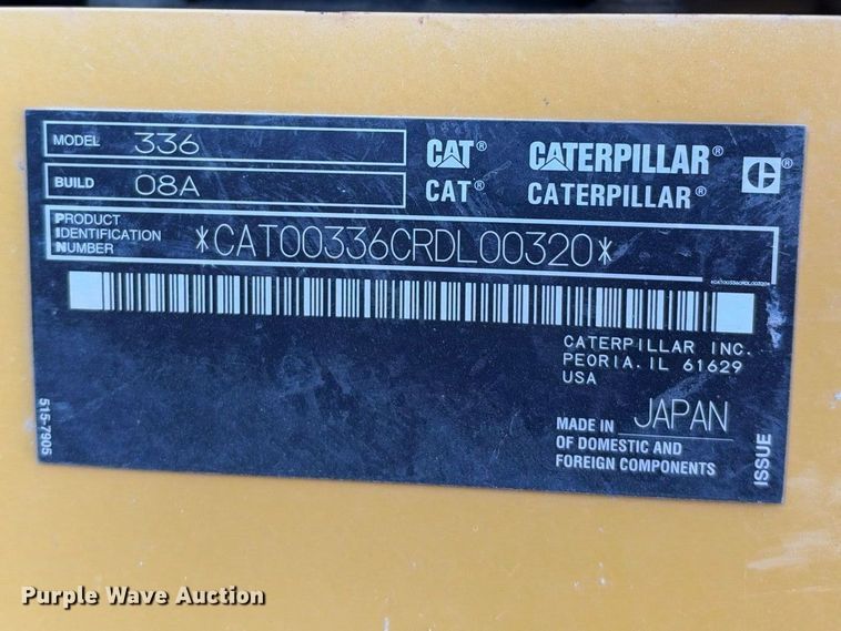 image for item FN3569 2023 Caterpillar 336 TC excavator