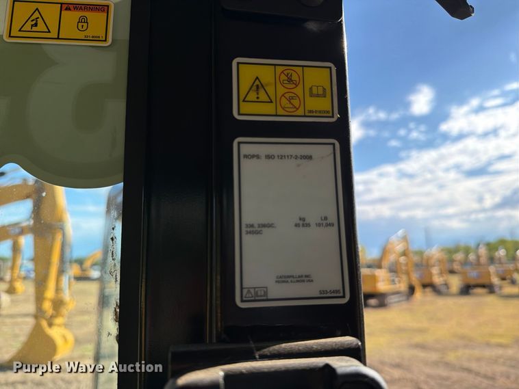 image for item FN3570 2020 Caterpillar 336 TC excavator