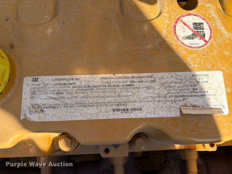 image for item FN3570 2020 Caterpillar 336 TC excavator