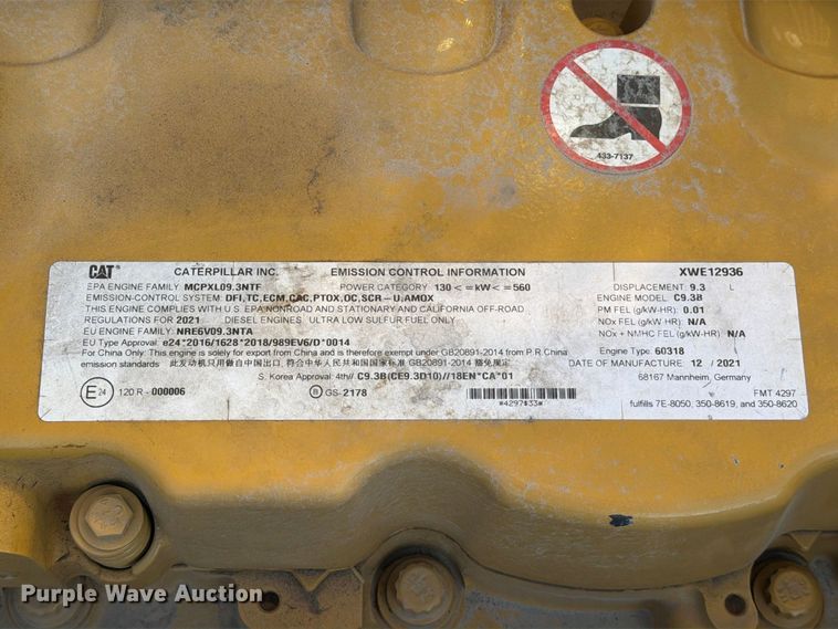 image for item FN3572 2022 Caterpillar 336 TC excavator