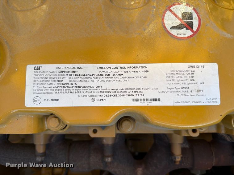 image for item FN3574 2022 Caterpillar 336 TC excavator