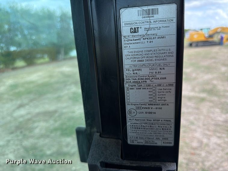 image for item FN3592 2022 Caterpillar 330 TC excavator