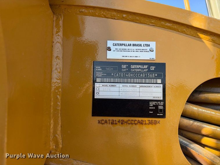 image for item FN3606 2005 Caterpillar 140H motor grader