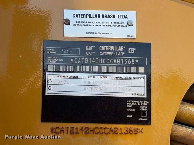 2005 Caterpillar 140H VHP