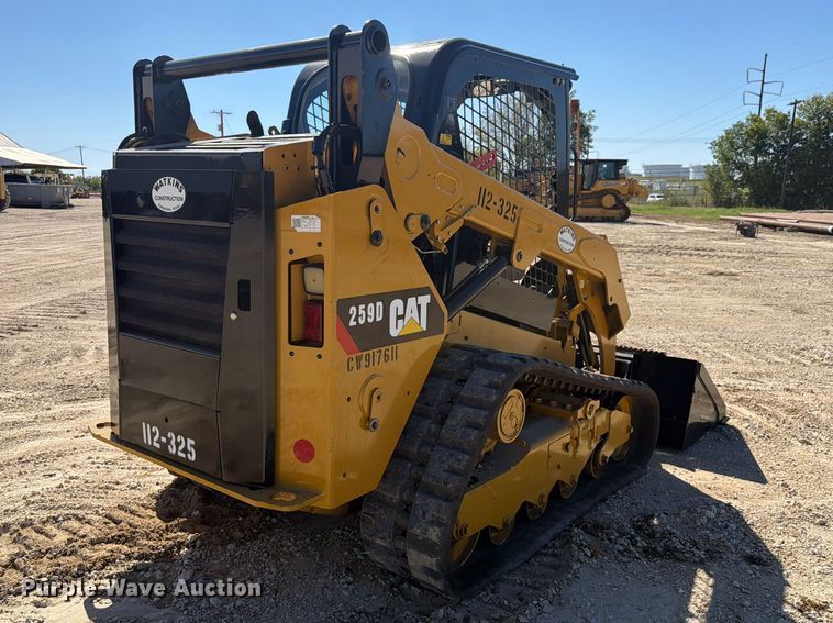 image for item FN3619 2022 Caterpillar 259 D3 tracked skid steer loader