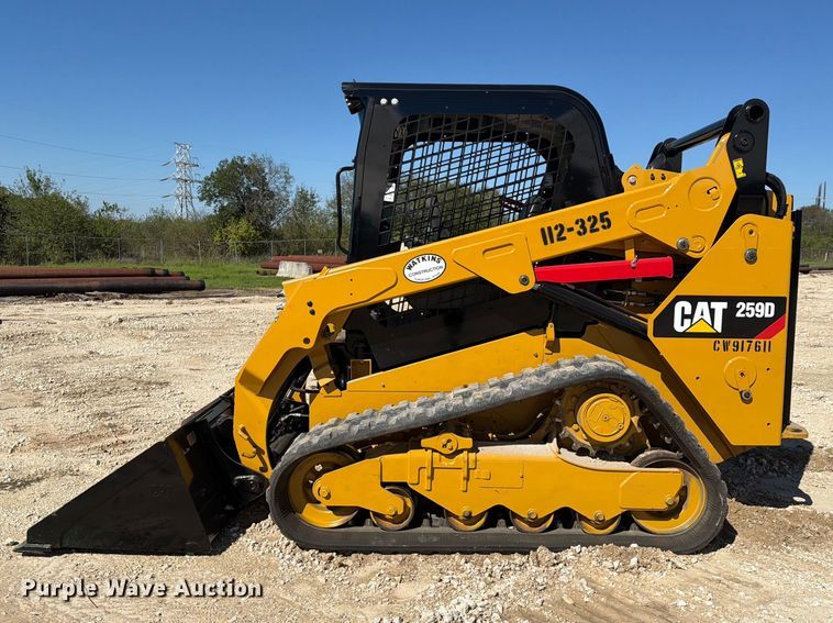 image for item FN3619 2022 Caterpillar 259 D3 tracked skid steer loader