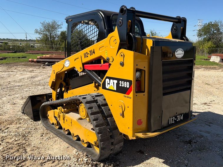 image for item FN3620 2018 Caterpillar 259D tracked skid steer loader