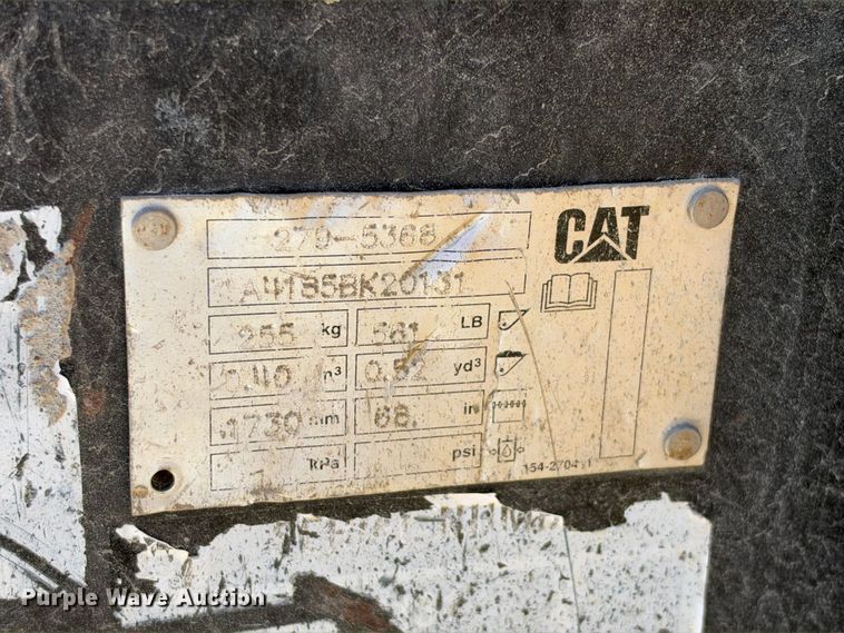 image for item FN3624 2018 Caterpillar 259D skid steer loader