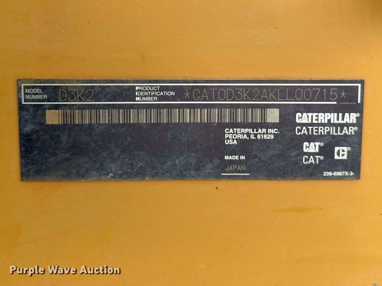 2015 Caterpillar D3K2 LGP