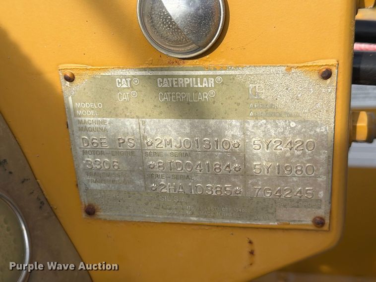 1992 Caterpillar D6E MW50C