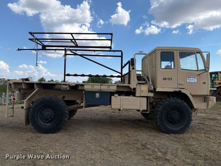 image for item FN3650 1998 Stewart & Stevenson flatbed truck