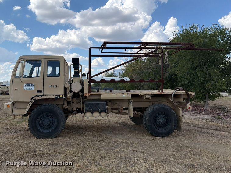 image for item FN3650 1998 Stewart & Stevenson flatbed truck