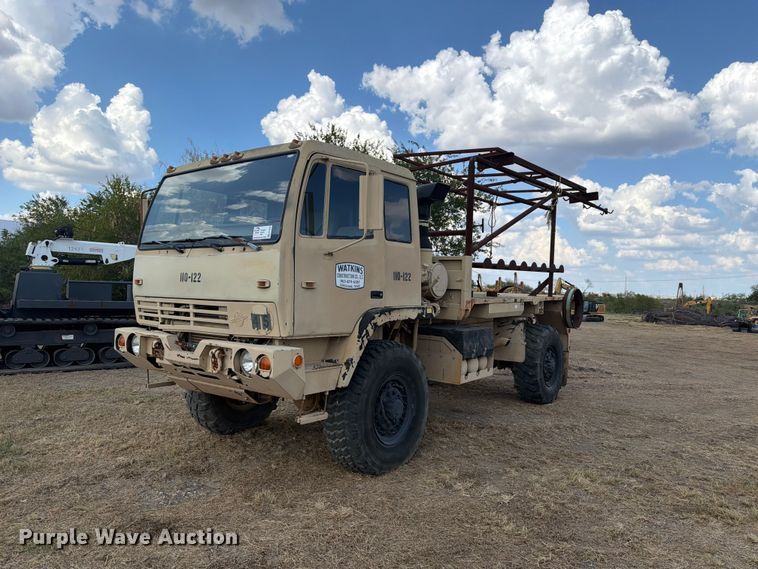 image for item FN3650 1998 Stewart & Stevenson flatbed truck