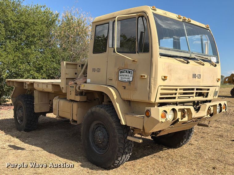 image for item FN3651 1997 Stewart & Stevenson flatbed truck