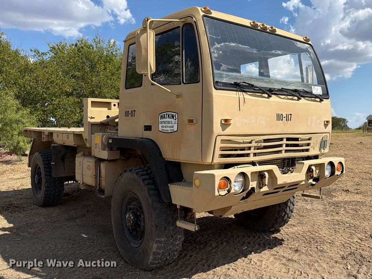 image for item FN3654 1996 Stewart & Stevenson flatbed truck