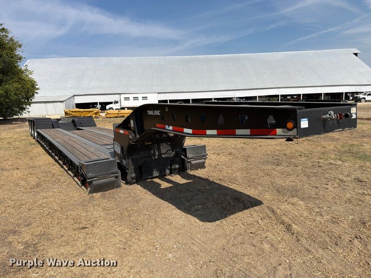 image for item FN3657 2012 Trail King TK110HDG lowboy equipment trailer