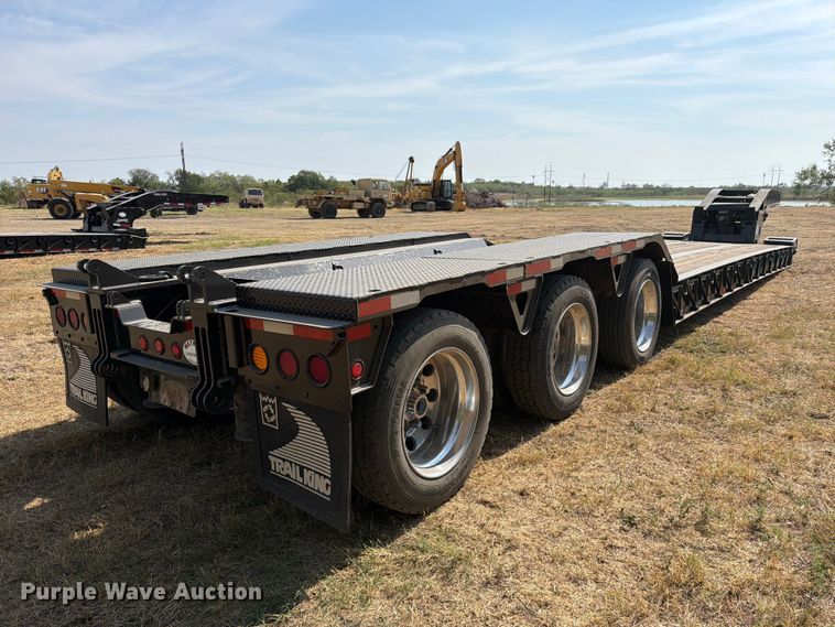 image for item FN3657 2012 Trail King TK110HDG lowboy equipment trailer