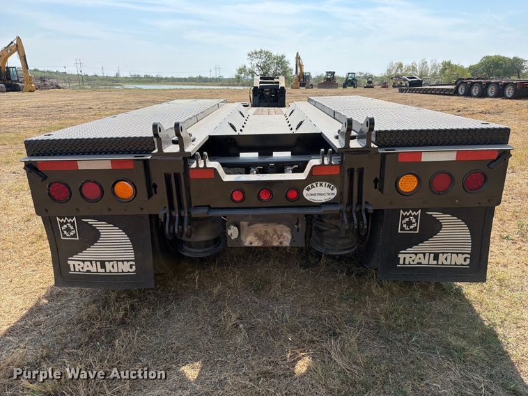 image for item FN3657 2012 Trail King TK110HDG lowboy equipment trailer