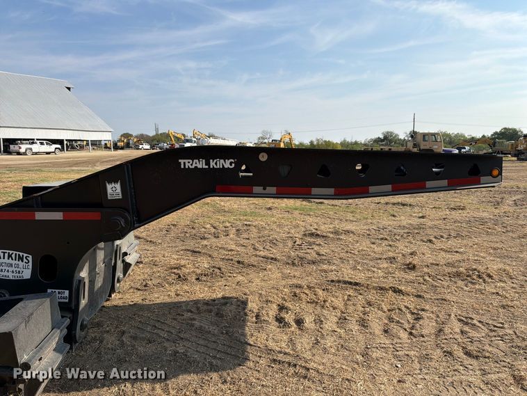 image for item FN3657 2012 Trail King TK110HDG lowboy equipment trailer