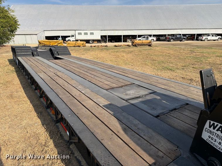 image for item FN3657 2012 Trail King TK110HDG lowboy equipment trailer