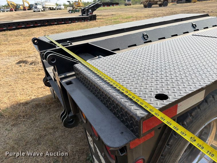 image for item FN3657 2012 Trail King TK110HDG lowboy equipment trailer