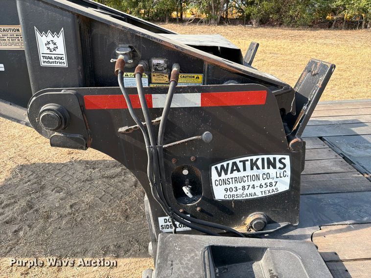 image for item FN3657 2012 Trail King TK110HDG lowboy equipment trailer