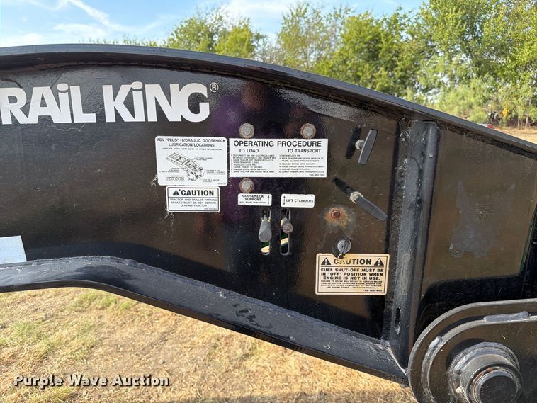 image for item FN3658 2022 Trail King TK110HDG lowboy equipment trailer