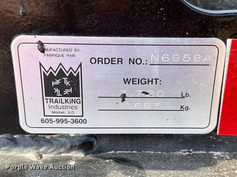 image for item FN3658 2022 Trail King TK110HDG lowboy equipment trailer