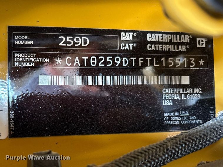 2018 Caterpillar 259D