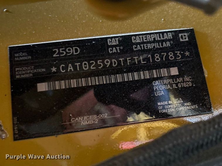 2018 Caterpillar 259D