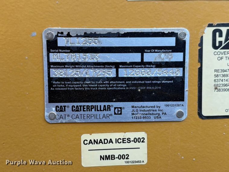 2018 Caterpillar TL1255D