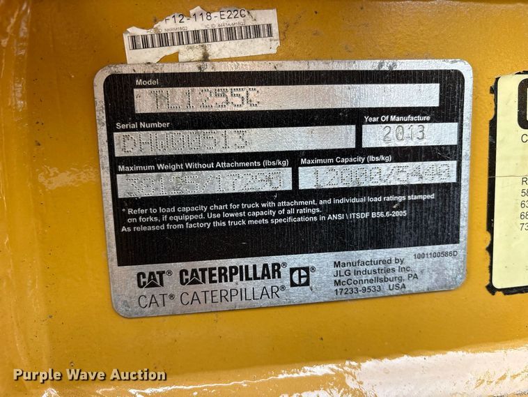 2013 Caterpillar TL1255C