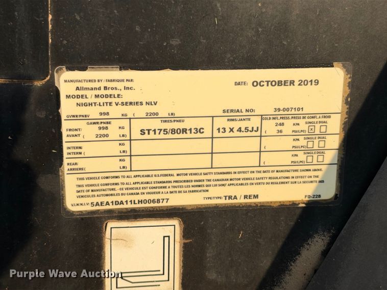 image for item FN3700 Allmand Night-Lite V-Series NLV light plant