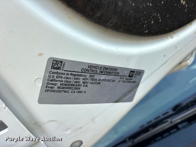 image for item FN3726 2022 GMC Sierra 2500 Crew Cab pickup truck