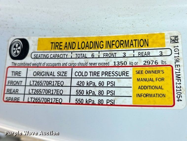 image for item FN3729 2021 GMC Sierra 2500 Crew Cab pickup truck