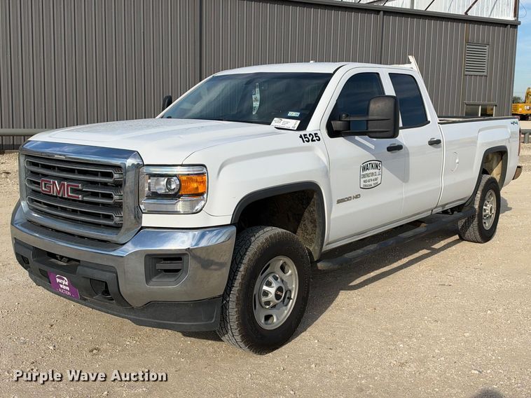 image for item FN3734 2015 GMC Sierra 2500 4X4 Ext. Cab pickup truck