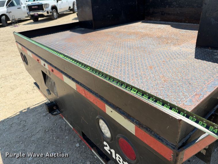 image for item FN3740 2021 GMC Sierra 3500 Crew Cab flatbed pickup truck