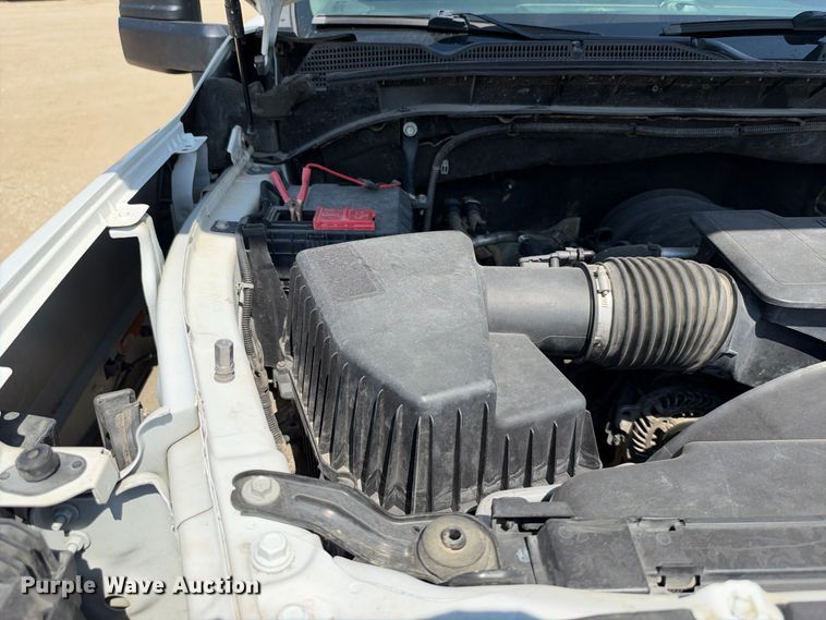 image for item FN3740 2021 GMC Sierra 3500 Crew Cab flatbed pickup truck