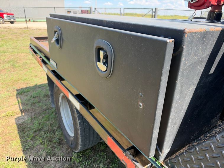 image for item FN3757 2021 GMC Sierra 3500 4X4 Crew Cab flatbed pickup truck