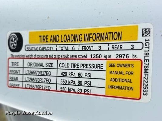 image for item FN3763 2021 GMC Sierra 2500 Crew Cab pickup truck