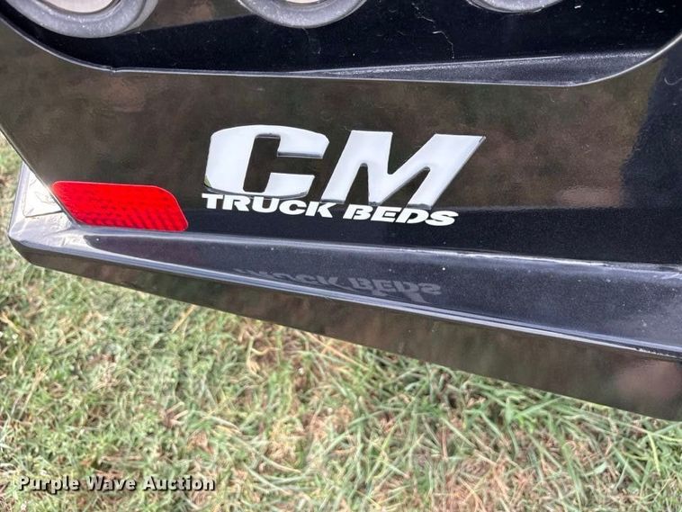image for item FN3770 2020 GMC 3500 Crew Cab flatbed pickup truck