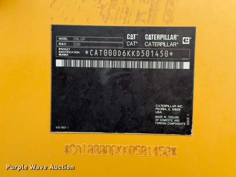 image for item FN3793 2024 Caterpillar D6 LGP VP dozer